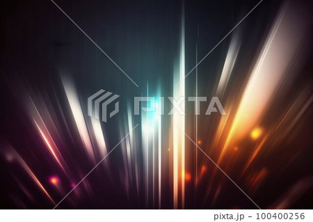 Abstract background with line color motion blur lights. Generative AI Abstract background with line color motion blur lights. Generative AI 100400256