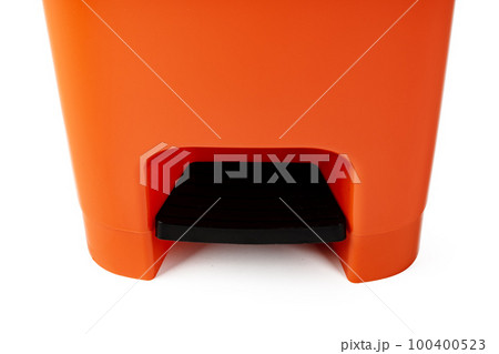Foot pedal waste bin isolated on white Foot pedal waste bin isolated on white 100400523