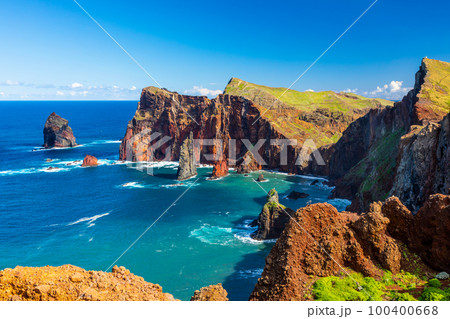 Landscape with Ponta de Sao Lourenco, Madeira Island, Portugal 100400668
