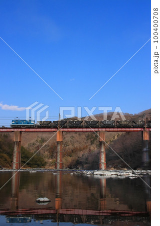 秩父鉄道で運行される石灰石輸送列車_2023/2/4撮影 秩父鉄道で運行される石灰石輸送列車_2023/2/4撮影 100400708