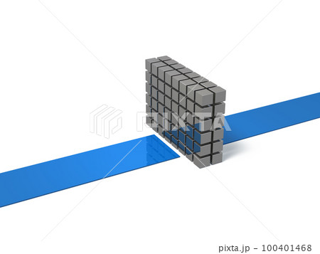 進路を塞ぐ強固な壁。予想外のアクシデント。 100401468