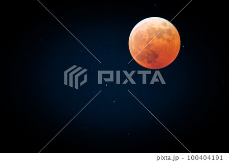皆既月食　赤い月　レッドムーン 100404191