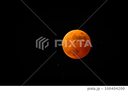 皆既月食　赤い月　レッドムーン 100404200