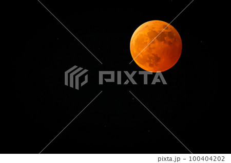 皆既月食　赤い月　レッドムーン 100404202