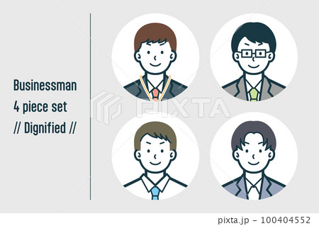 凛々しいビジネスマンの4点セットno.1 凛々しいビジネスマンの4点セットno.1 100404552