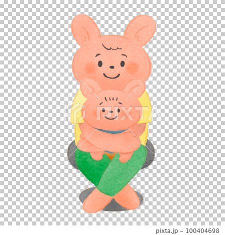 病院で診察するときの子どもの押さえ方の例 ウサギのキャラクター 手描きイラスト素材 病院で診察するときの子どもの押さえ方の例 ウサギのキャラクター 手描きイラスト素材 100404698