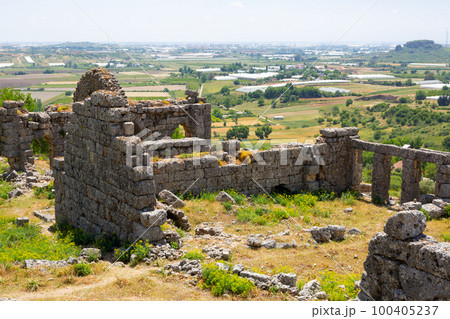 Remains of Roman Baths at Sillyon, Turkey 100405237