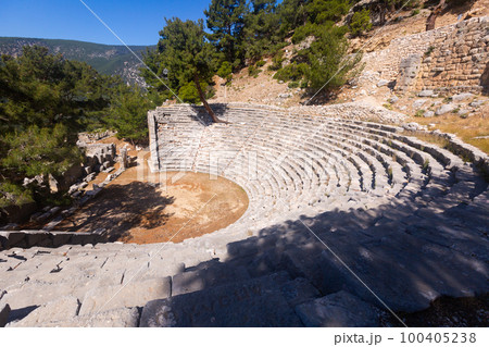 Well preserved semi-circular theater of Arycanda 100405238