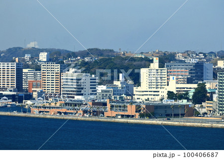 【山口県】快晴の下関市街地 【山口県】快晴の下関市街地 100406687