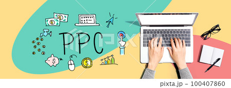 PPC with person using a laptop 100407860