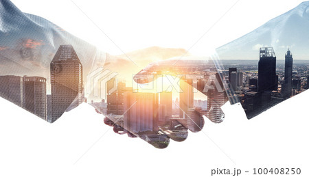 Partnership concept. Image of handshake Partnership concept. Image of handshake 100408250
