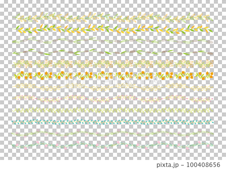 Botanical line, simple and colorful plants, natural, vector Botanical line, simple and colorful plants, natural, vector 100408656