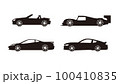 スポーツカー・自動車シルエット・セット 100410835