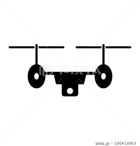 ドローンのアイコン。空撮。ベクター。 100410953