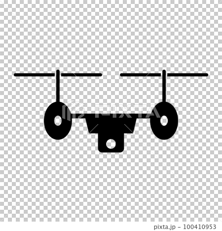 drone icon. Helicopter shot. vector. 100410953