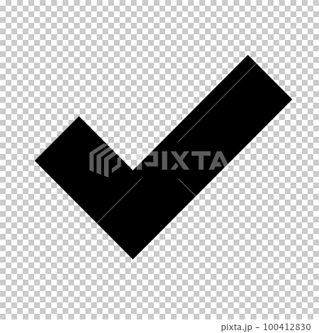 check mark black silhouette 100412830