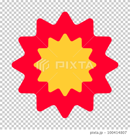 ポップな爆発アイコン。衝撃のアイコン。ベクター。 ポップな爆発アイコン。衝撃のアイコン。ベクター。 100414807