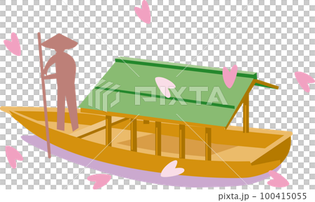 川船のイラスト素材 [100415055] - PIXTA