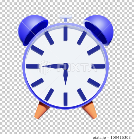 3d rendering illustration alarm clock 3d rendering illustration alarm clock 100416308