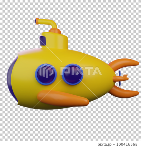 3d rendering of a diving submarine 3d rendering of a diving submarine 100416368