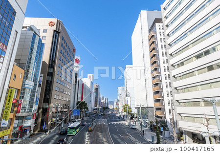 広島県広島市 広島市中心部(胡町〜八丁堀付近)の街並み 広島県広島市 広島市中心部(胡町〜八丁堀付近)の街並み 100417165