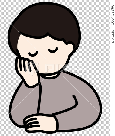 考える男性のベクターイラスト 100418866