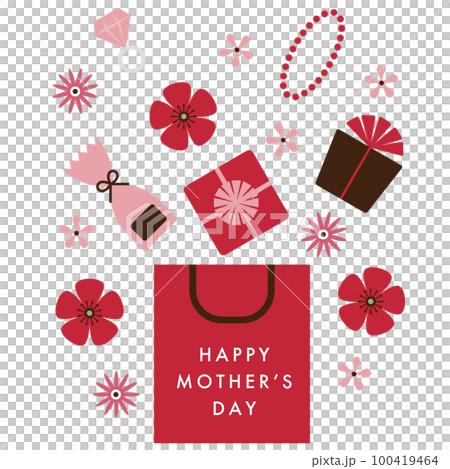 母親節購物形象插圖 母親節購物形象插圖 100419464