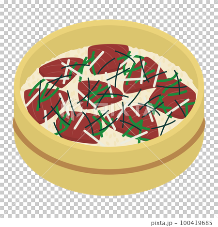 てこね寿司のイラスト 100419685