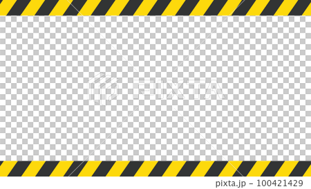 警告、注意喚起フレーム素材 100421429