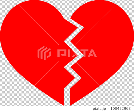 broken heart red 100422968