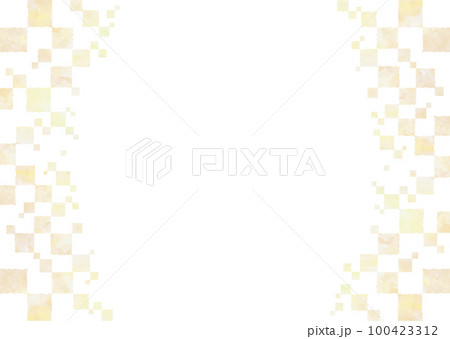 背景素材 水彩 水彩タッチ イエロー系 100423312