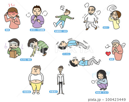 男性女性症状セット1　全身症状 100423449
