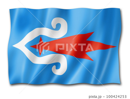 Ainu people ethnic flag, Asia 100424253