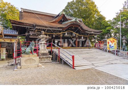道明寺天満宮 拝殿 梅まつりの季節(大阪府藤井寺市) 道明寺天満宮 拝殿 梅まつりの季節(大阪府藤井寺市) 100425018