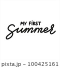 My first Summer vector handwritten lettering quote with calligraphy  100425161