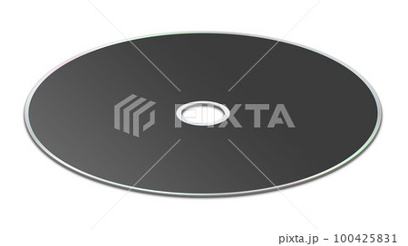 CD or DVD blank template black for presentation layouts and design. 3D rendering. CD or DVD blank template black for presentation layouts and design. 3D rendering. 100425831