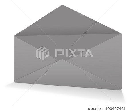 Grey Postal envelope blank template for presentation layouts and design. 3D rendering. 100427461