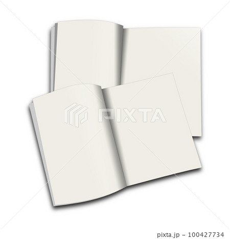 White magazine blank template for presentation layouts and design. 100427734