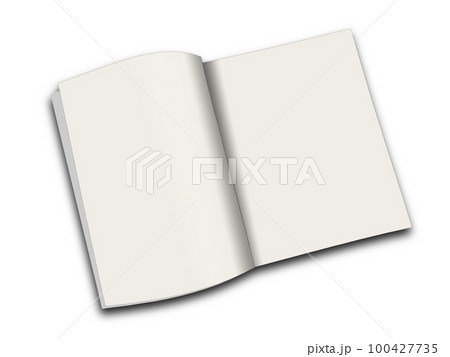 White magazine blank template for presentation layouts and design. 100427735
