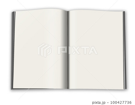 White magazine blank template for presentation layouts and design. 100427736