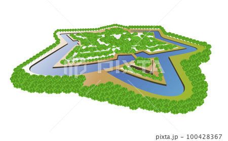 函館の人気スポット　五稜郭公園 100428367
