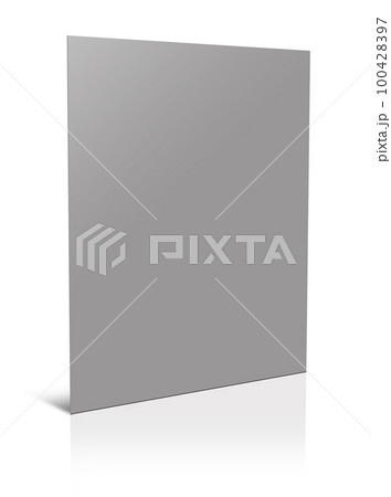 Grey Reports blank template for presentation layouts and design. 3D rendering. 100428397