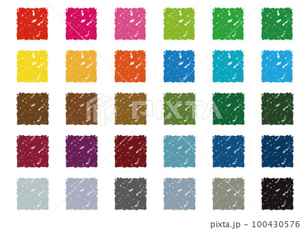 クレヨン 正方形 ミニフレーム アイコン セット【ビビッドカラー】 クレヨン 正方形 ミニフレーム アイコン セット【ビビッドカラー】 100430576