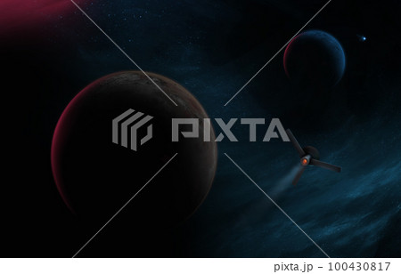 Planets in Deep Space Showing the Beauty of Space exploration Concept Series Planets in Deep Space Showing the Beauty of Space exploration Concept Series 100430817