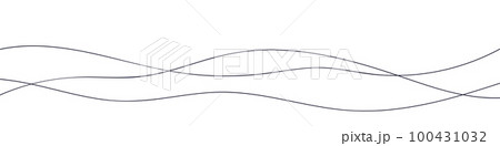 Abstract wavy thin line. Squiggle elements banner. Pattern with scribble, wiggle and undulate. Vector isolated illustration 100431032