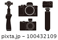 動画静止画撮影用デジカメのイラストセット 100432109