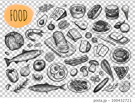 Food big set. Food big set. 100432721