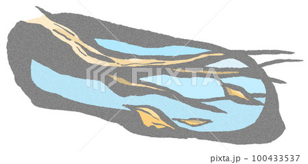 淡い色彩でこぼこの紙に書かれたような昔話風の秋の空と枯れ木 淡い色彩でこぼこの紙に書かれたような昔話風の秋の空と枯れ木 100433537