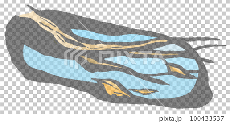 淡い色彩でこぼこの紙に書かれたような昔話風の秋の空と枯れ木 淡い色彩でこぼこの紙に書かれたような昔話風の秋の空と枯れ木 100433537