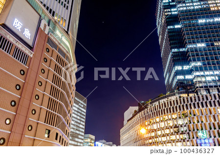 【大阪の都市風景】梅田（キタ）周辺の都市夜景 100436327